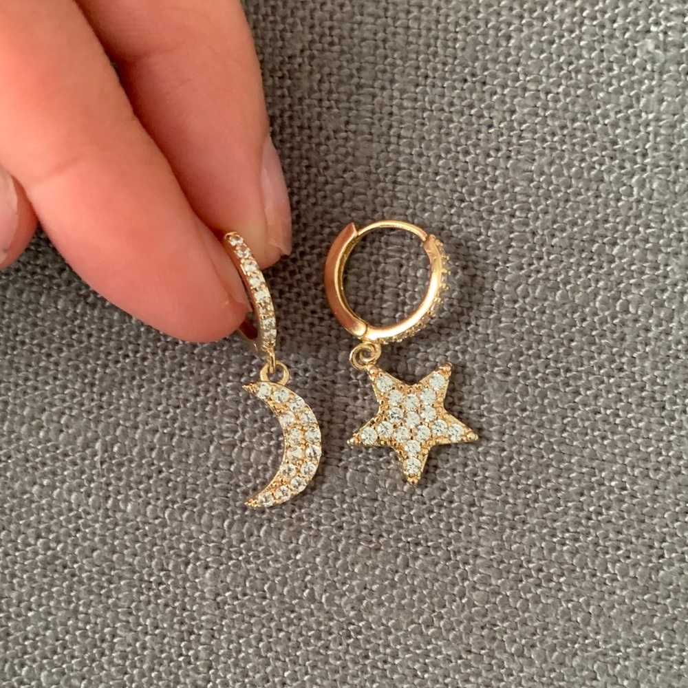 ALTAR’D STATE MOON & STAR EARRINGS